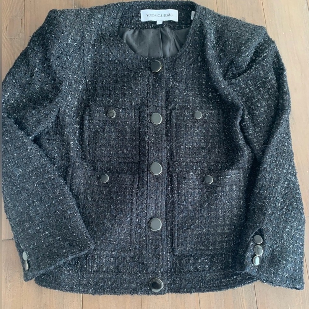 Veronica Beard "Ferazia" tweed jacket blazer - Picture 4 of 8